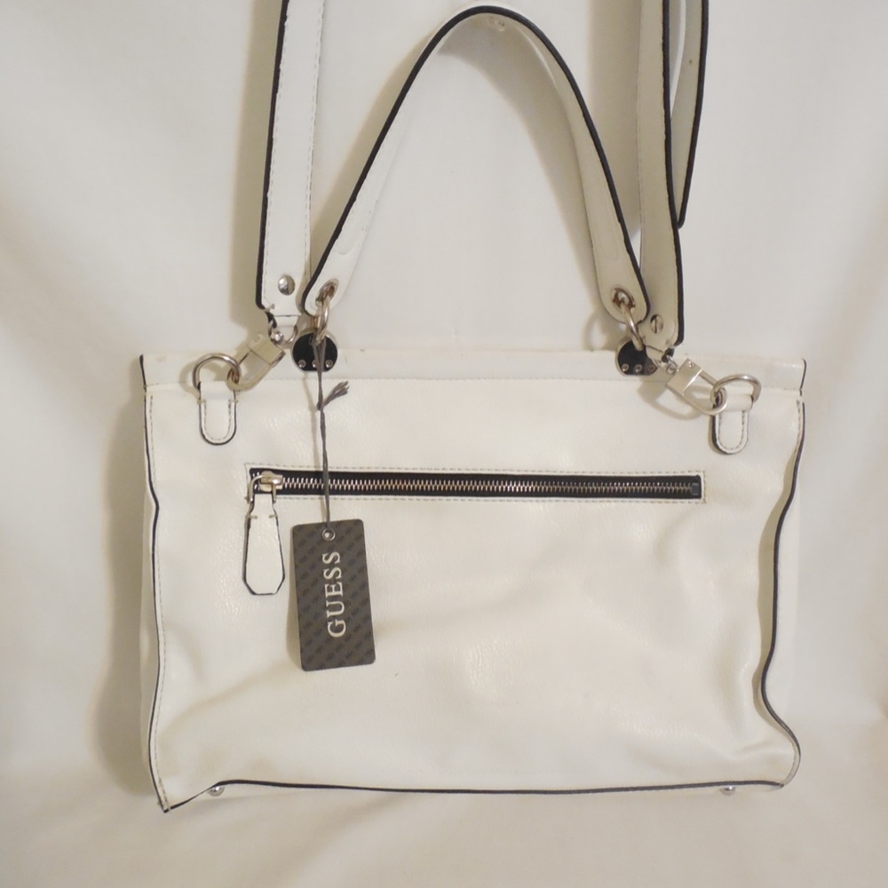 Guess White Andie Flap Handbag - Picture 2 of 10
